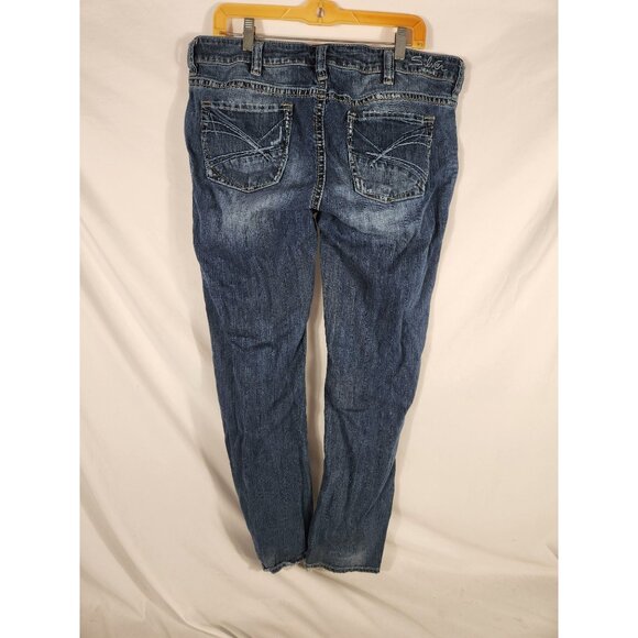 Silver Womens Lola Plus Jeans Bootcut Distressed Western Festival Boho 16/31 - Picture 5 of 7